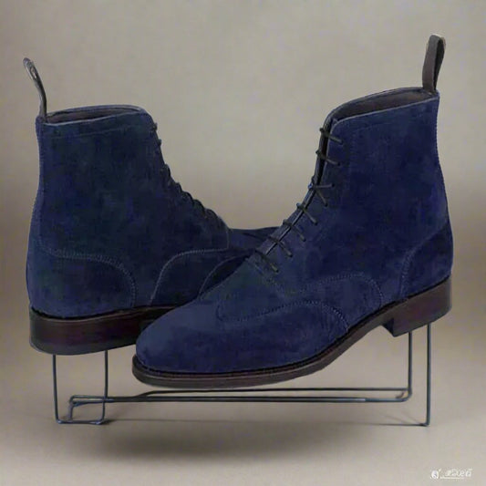 high boots blue