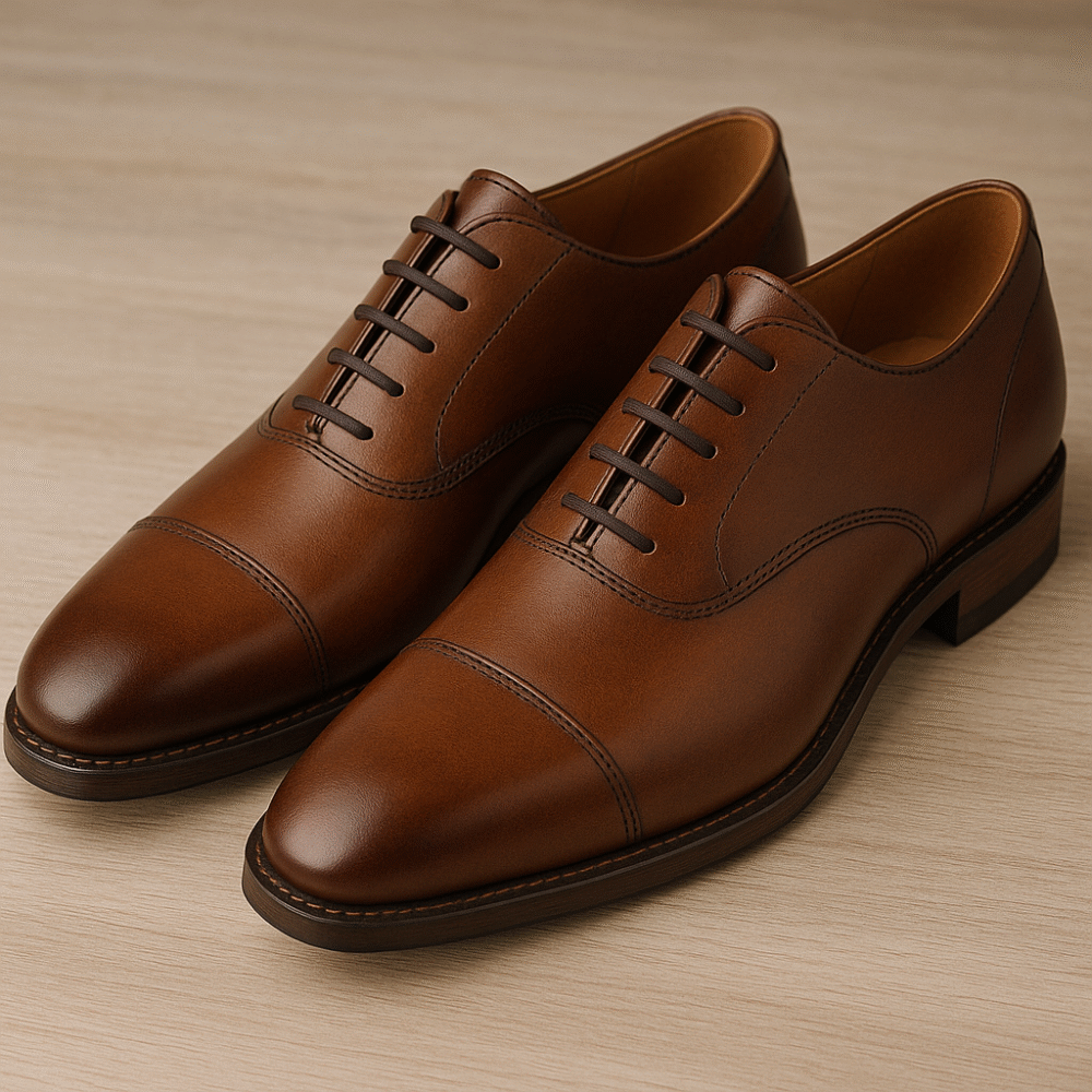 Handmade Brown Leather Shoes - Image 6