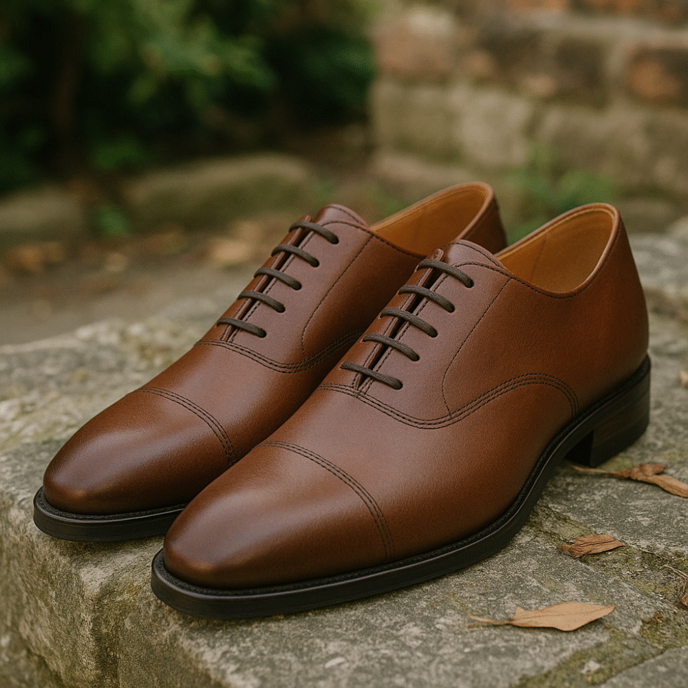 Handmade Brown Leather Shoes - Image 5