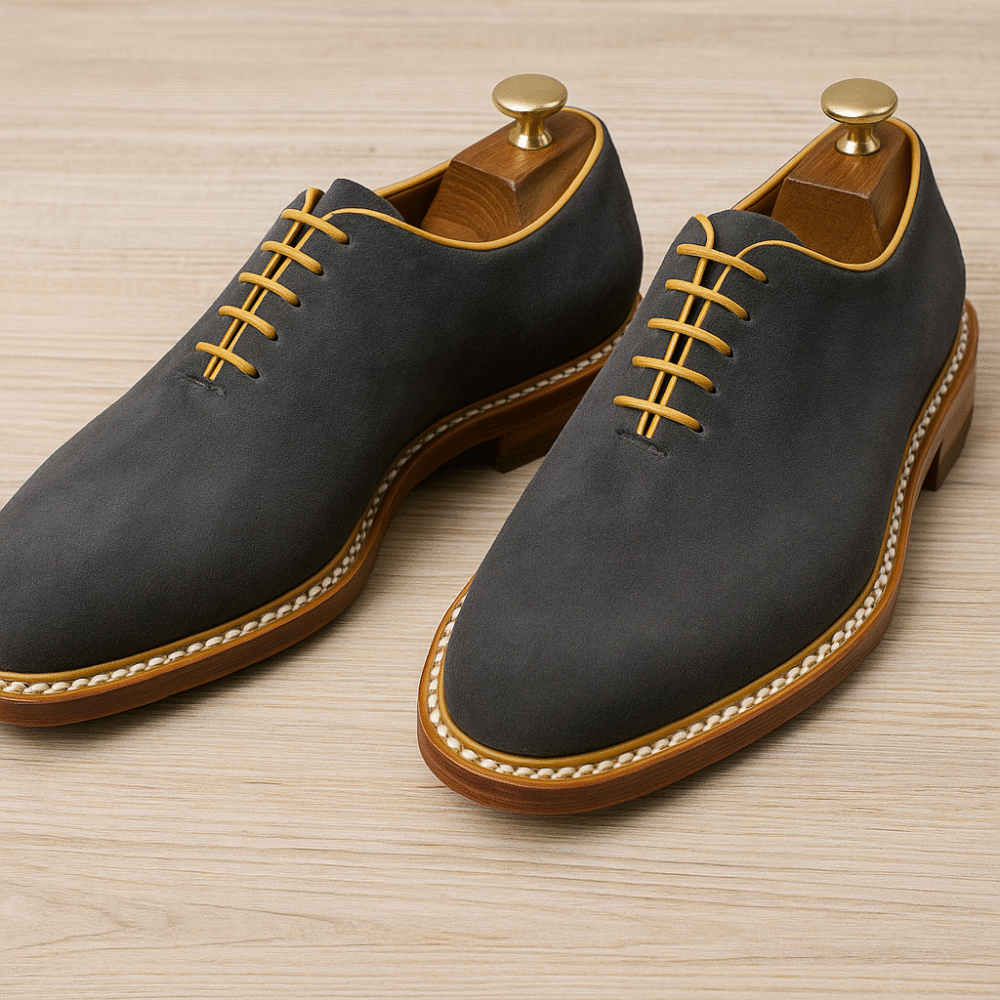 Premium Handmade Suede Leather Oxford Shoes for Men – Luxury Formal Dress Shoes