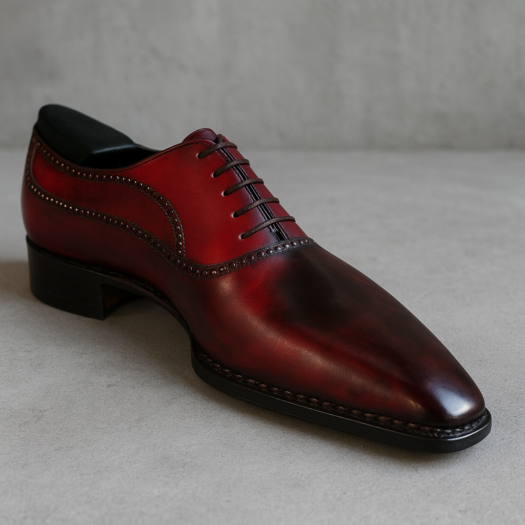 Keywords: men’s leather oxford shoes, red leather dress shoes, formal shoes for men, handmade leather shoes, luxury oxford shoes, business shoes, genuine leather footwear, men’s wedding shoes, Italian leather shoes, worldwide delivery leather shoes.